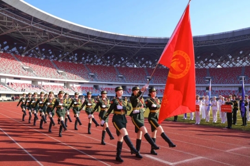 网投官网国旗护卫队寒假集训获新华社等多家主流媒体关注点赞