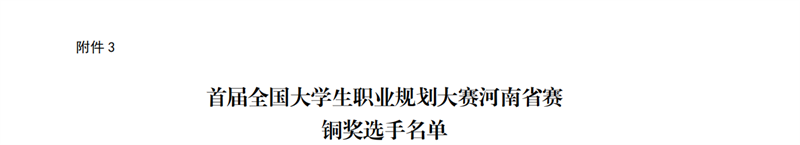 喜报！网投官网学子在首届全国大学生职业规划大赛河南省赛中荣获佳绩